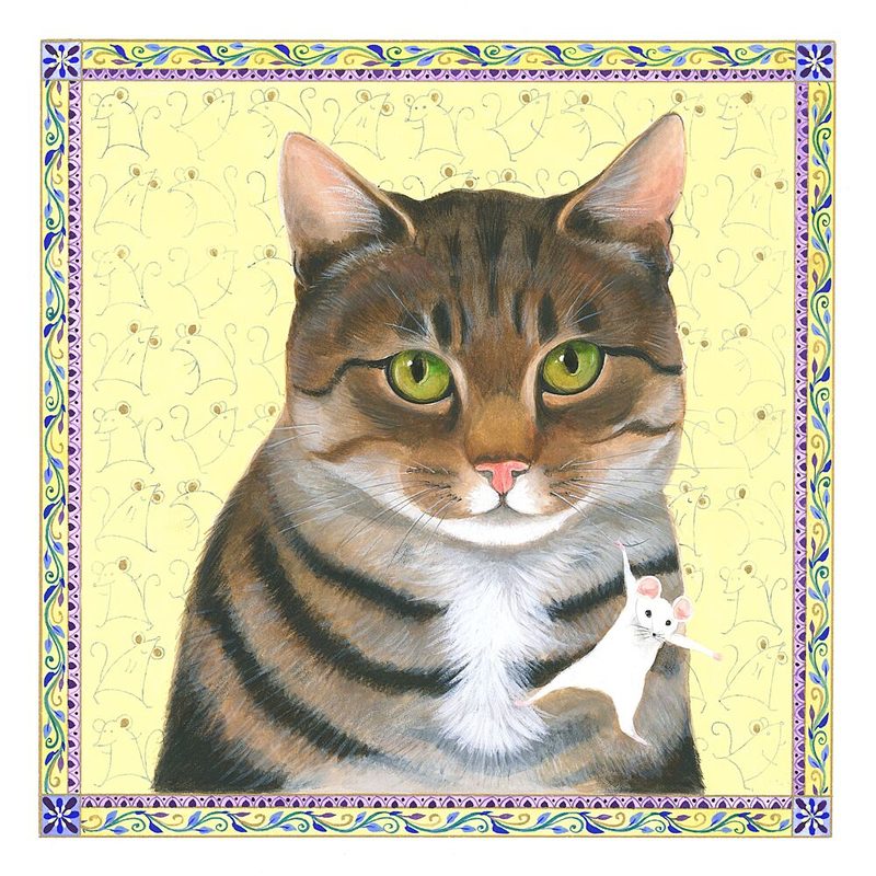 A Very Serious Cat art print by Isabelle Brent for $57.95 CAD