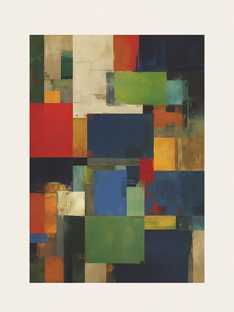 Vibrant Color Blocks art print by Andreas Magnusson for $57.95 CAD