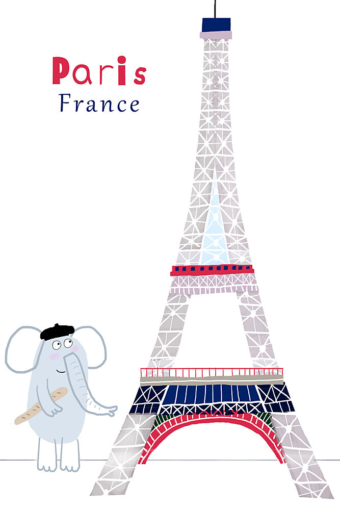 Paris Elephant Adventure art print by Carla Daly for $57.95 CAD
