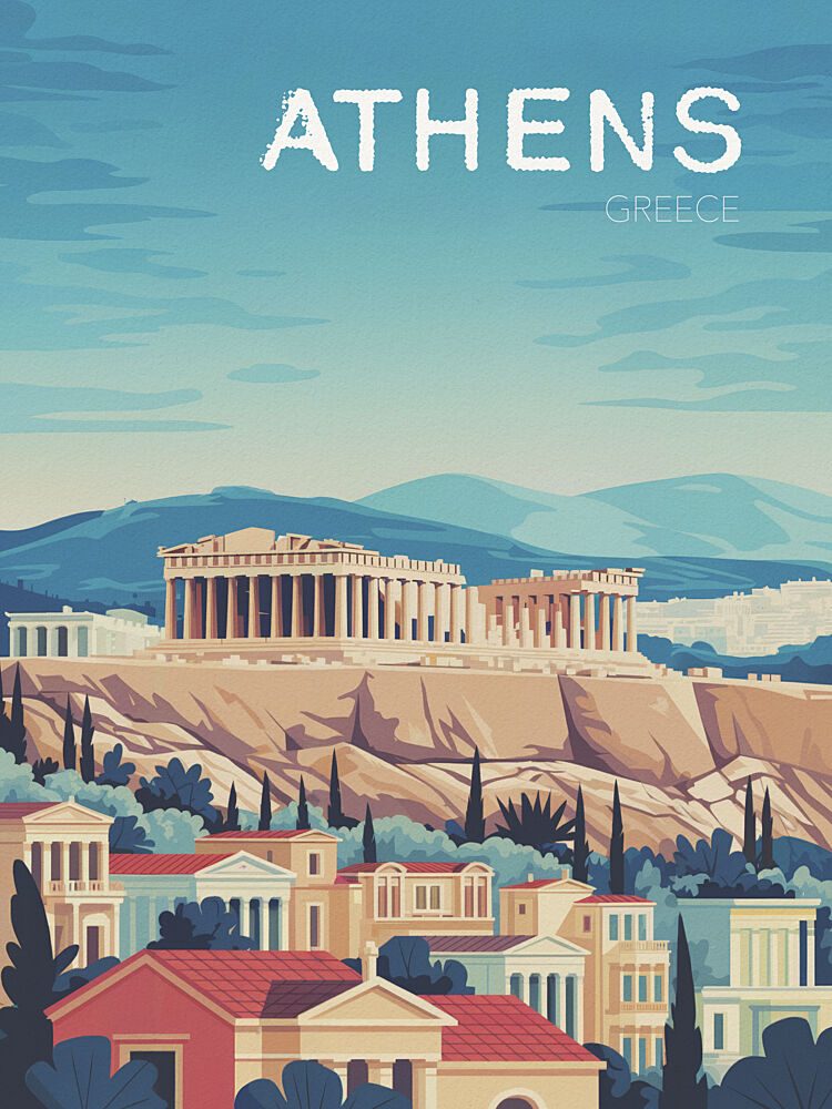 Athens Acropolis Vista art print by Andreas Magnusson for $57.95 CAD