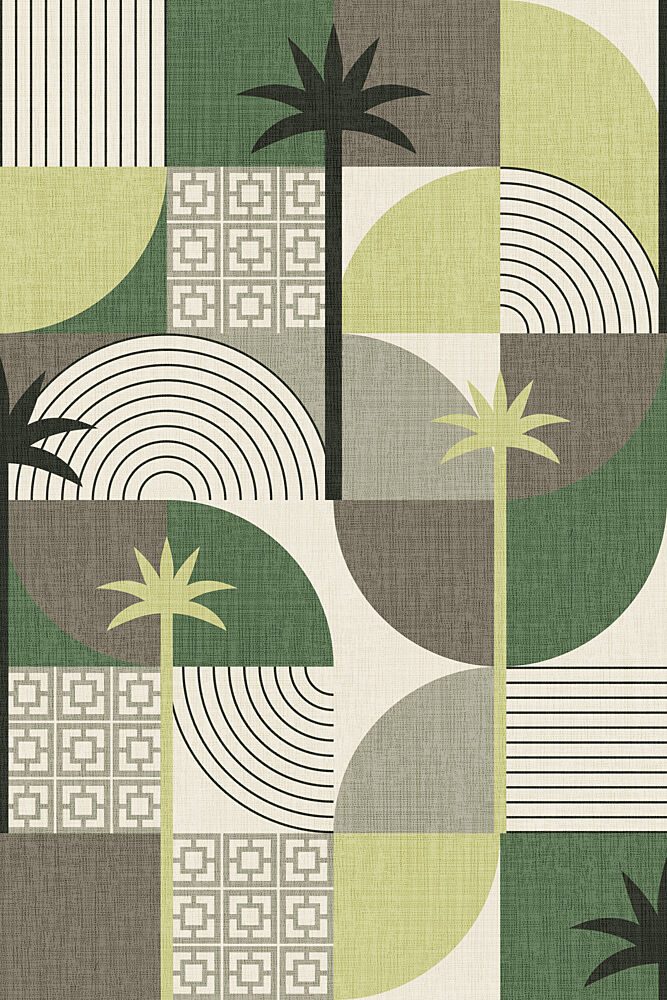Geometric Palm Paradise art print by Alexandra Weise for $57.95 CAD