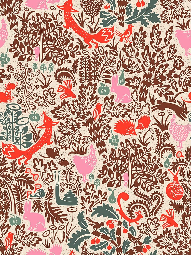 Whimsical Woodland Pattern art print by Annick for $57.95 CAD