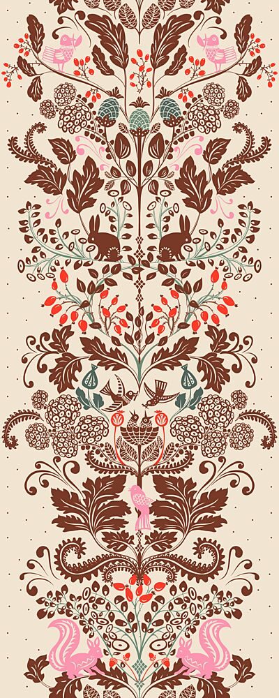 Whimsical Woodland Pattern art print by Annick for $57.95 CAD