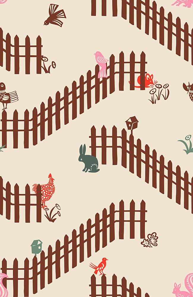 Charming Garden Animals art print by Annick for $57.95 CAD