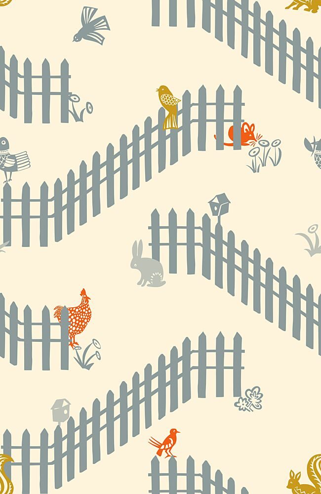 Whimsical Garden Animals art print by Annick for $57.95 CAD
