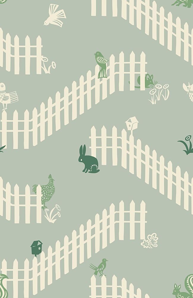 Whimsical Garden Animals art print by Annick for $57.95 CAD