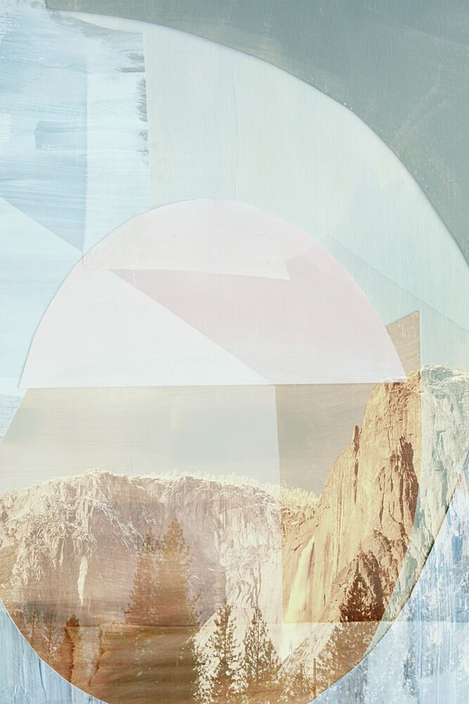 Abstract Mountain Waterfall art print by Gemma Bardot for $57.95 CAD