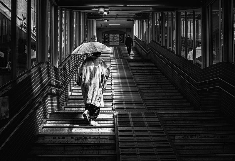 Solitary Stair Climb art print by Haruyo Sakamoto for $57.95 CAD