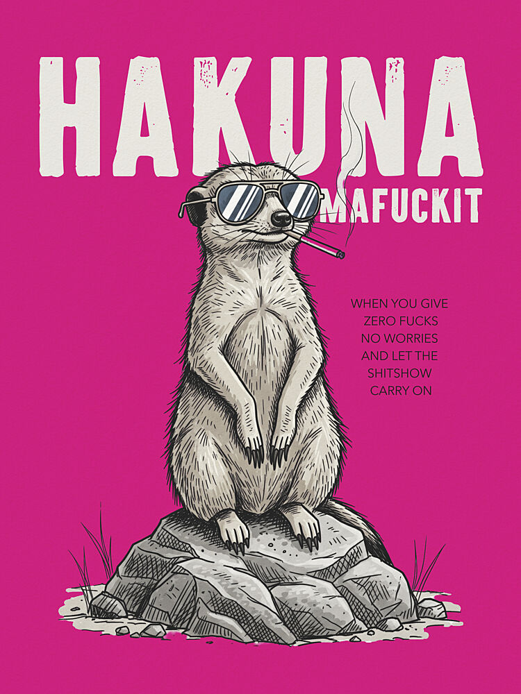 Cool Smoking Meerkat art print by Andreas Magnusson for $57.95 CAD