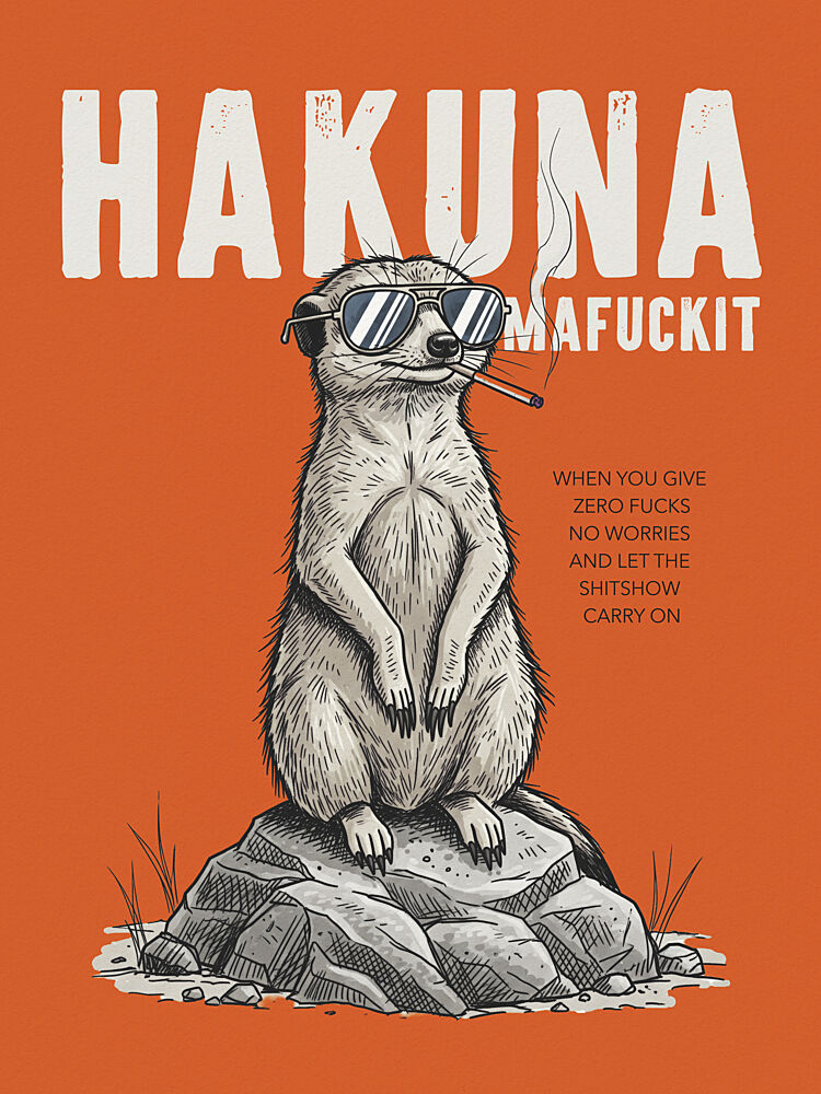 Smoking Meerkat Shades art print by Andreas Magnusson for $57.95 CAD