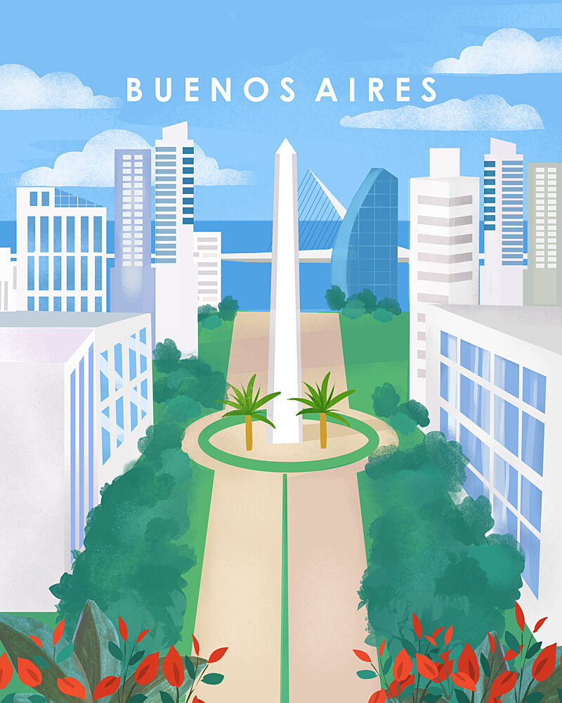 Buenos Aires art print by Petra Lizde for $57.95 CAD
