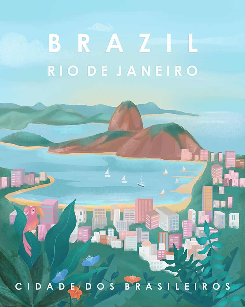 Brazil art print by Petra Lizde for $57.95 CAD