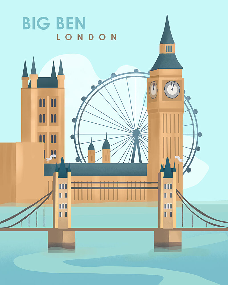 London 2 art print by Petra Lizde for $57.95 CAD