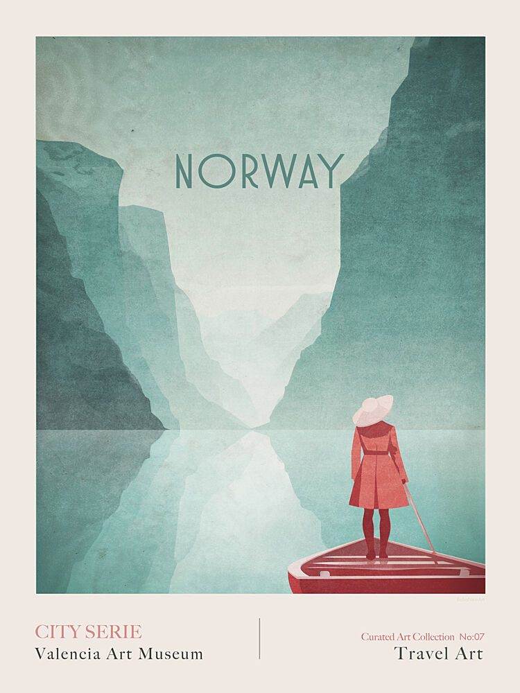 Norway-1 Fjords art print by Emel Tunaboylu for $57.95 CAD
