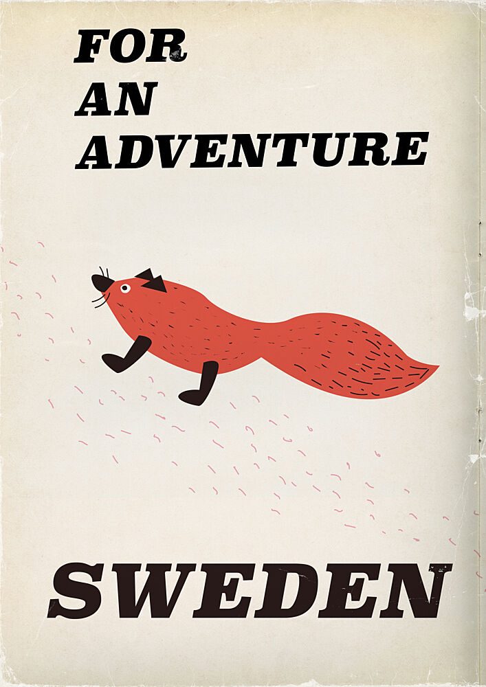 Swedish Fox Adventure art print by Nicholas for $57.95 CAD