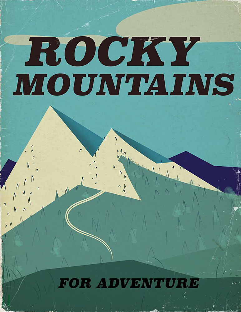 Rocky Mountains Adventure art print by Nicholas for $57.95 CAD