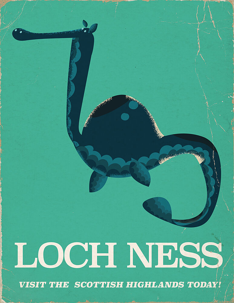 Loch Ness Monster Legend art print by Nicholas for $57.95 CAD