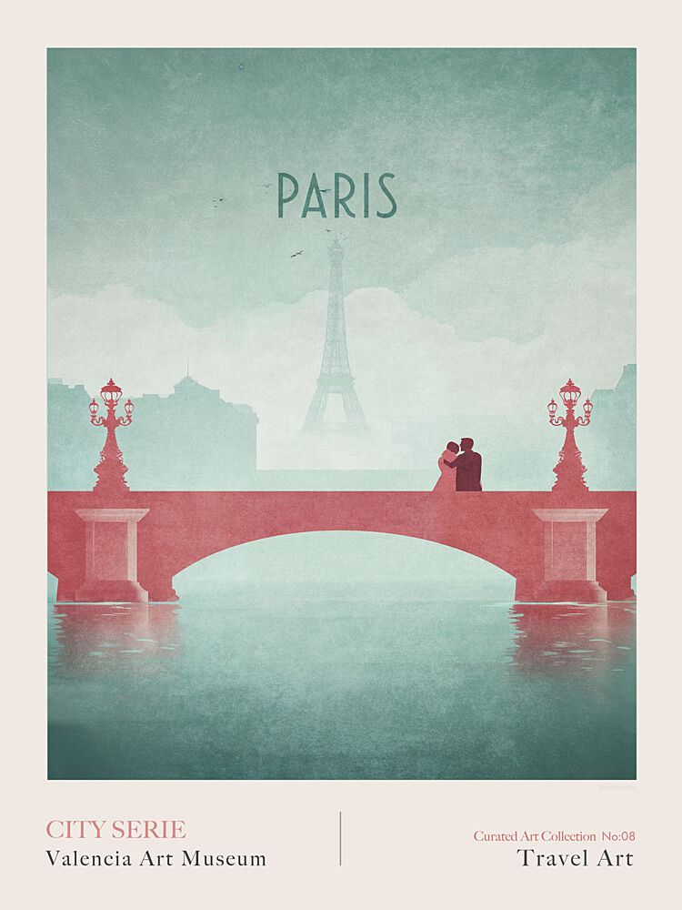 Paris 1- Alexandre III Bridge- Eiffel Tower- art print by Emel Tunaboylu for $57.95 CAD
