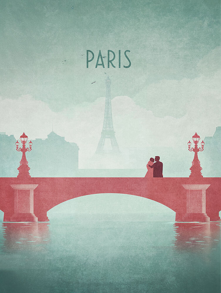 Paris 1- Alexandre III Bridge- Eiffel Tower art print by Emel Tunaboylu for $57.95 CAD