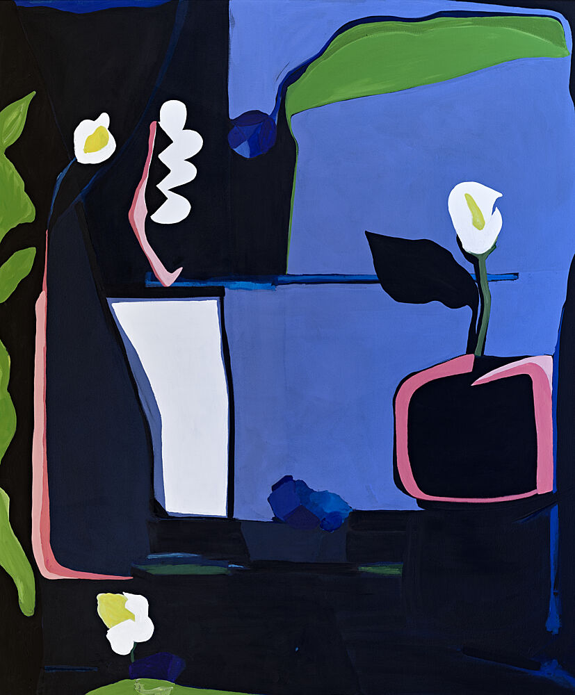 Calla Lilies at Night art print by Kristin Brin for $57.95 CAD