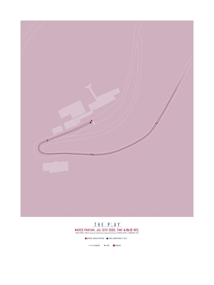 Marco Pantani, Tour de France 2000 art print by The Play for $57.95 CAD