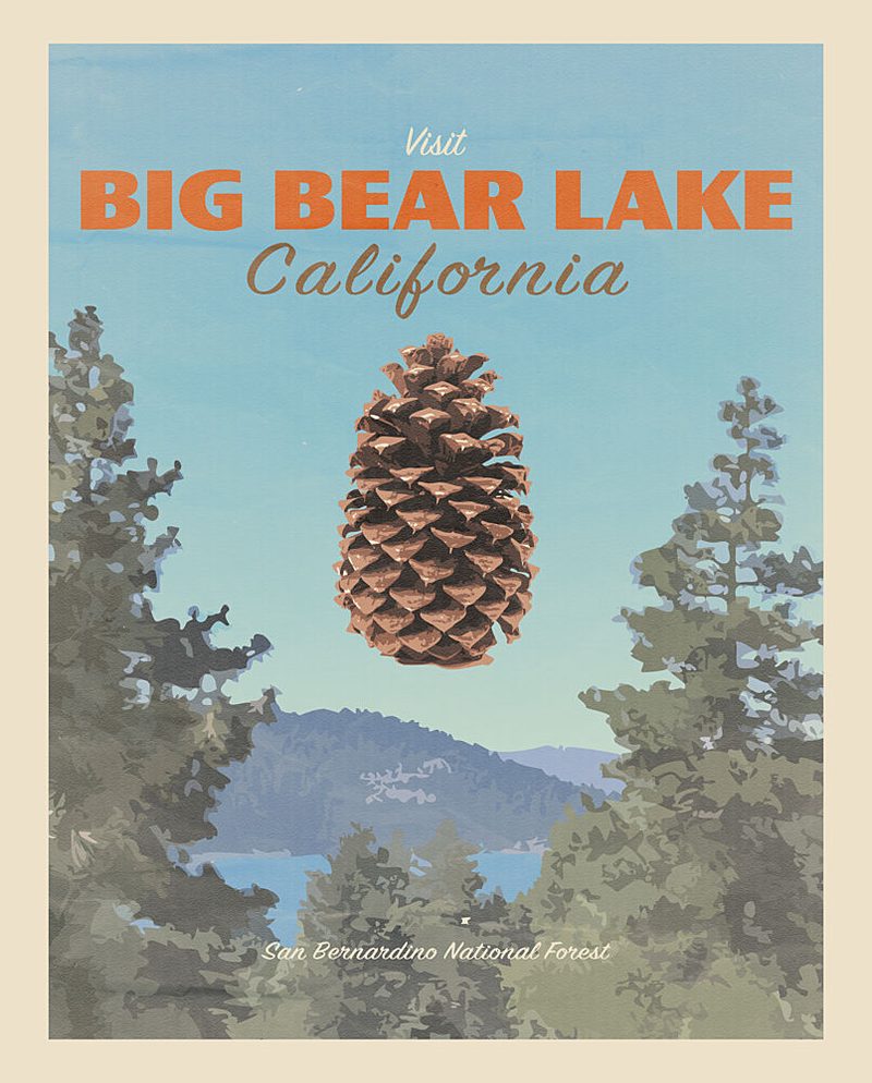 Big Bear Lake, California, Usa - Tourism Travel Poster art print by Tom Windeknecht for $57.95 CAD