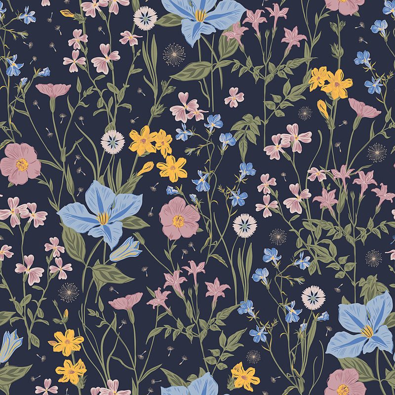 Midnight Wildflower Garden art print by Alexandra Weise for $57.95 CAD