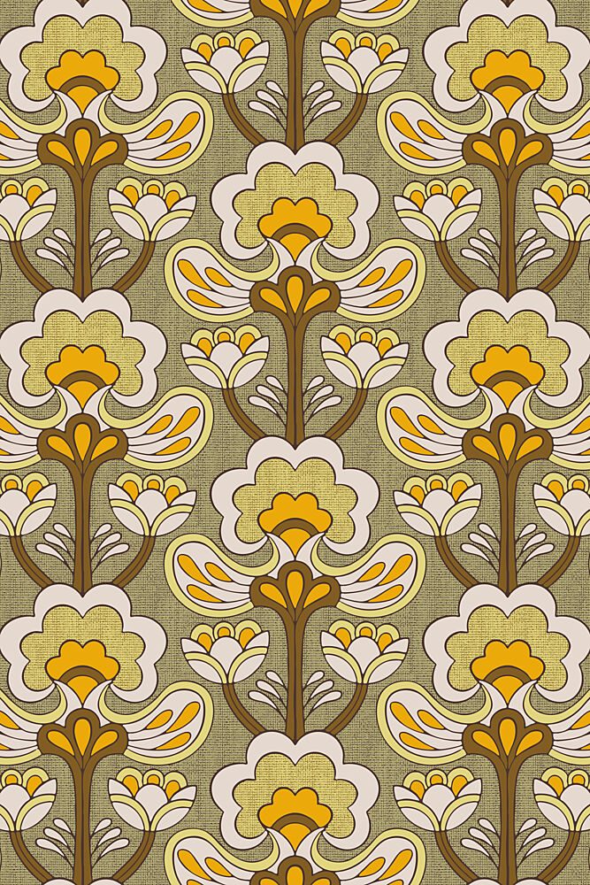 Groovy Floral Pattern art print by Alexandra Weise for $57.95 CAD