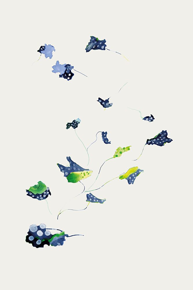 Floating Polka Dot Leaves art print by Alexandra Weise for $57.95 CAD