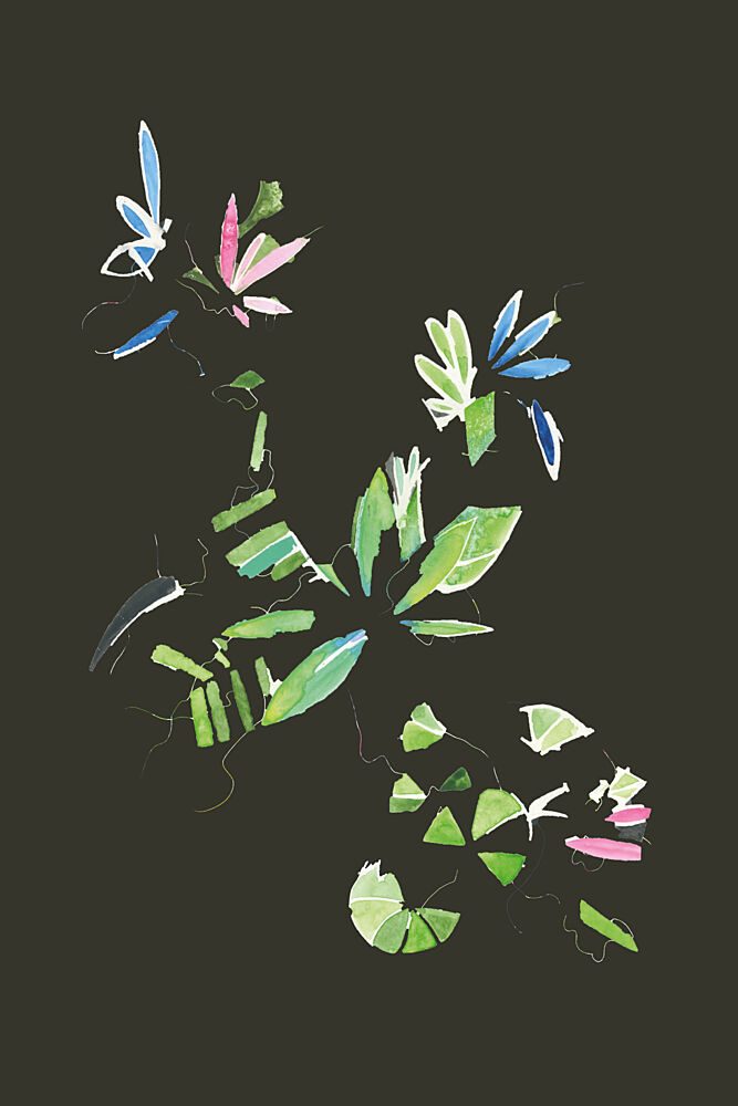 Vibrant Abstract Leaves art print by Alexandra Weise for $57.95 CAD