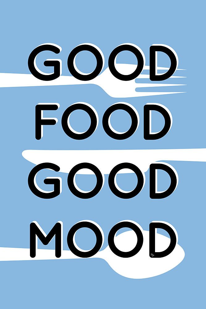 Good Food Good Mood art print by Martina for $57.95 CAD