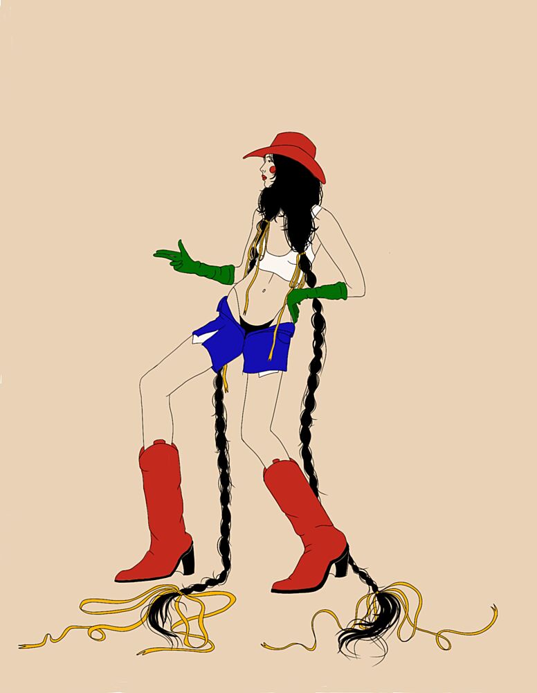 Modern Cowgirl Style art print by Juliana Kokolari for $57.95 CAD