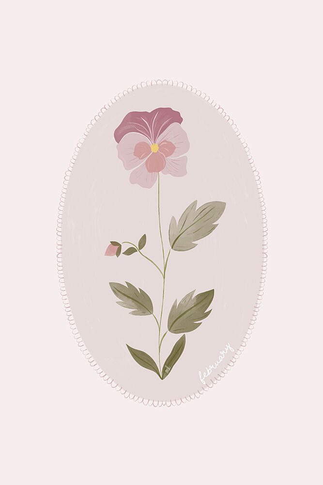 Pink Pansy Bloom art print by Menina Lisboa for $57.95 CAD