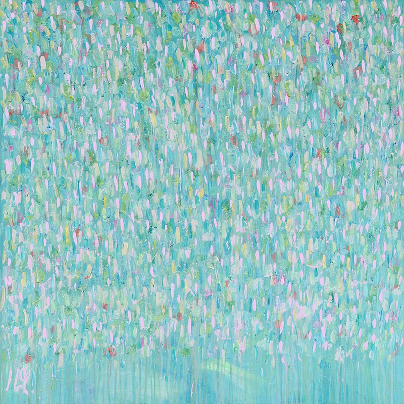 Gentle Aqua Strokes art print by Helen Joynson for $57.95 CAD