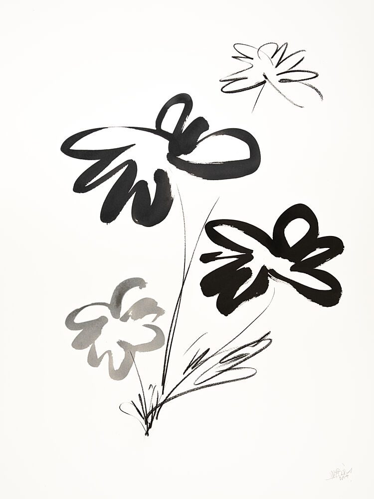 Elegant Ink Blooms art print by Mette Rix for $57.95 CAD