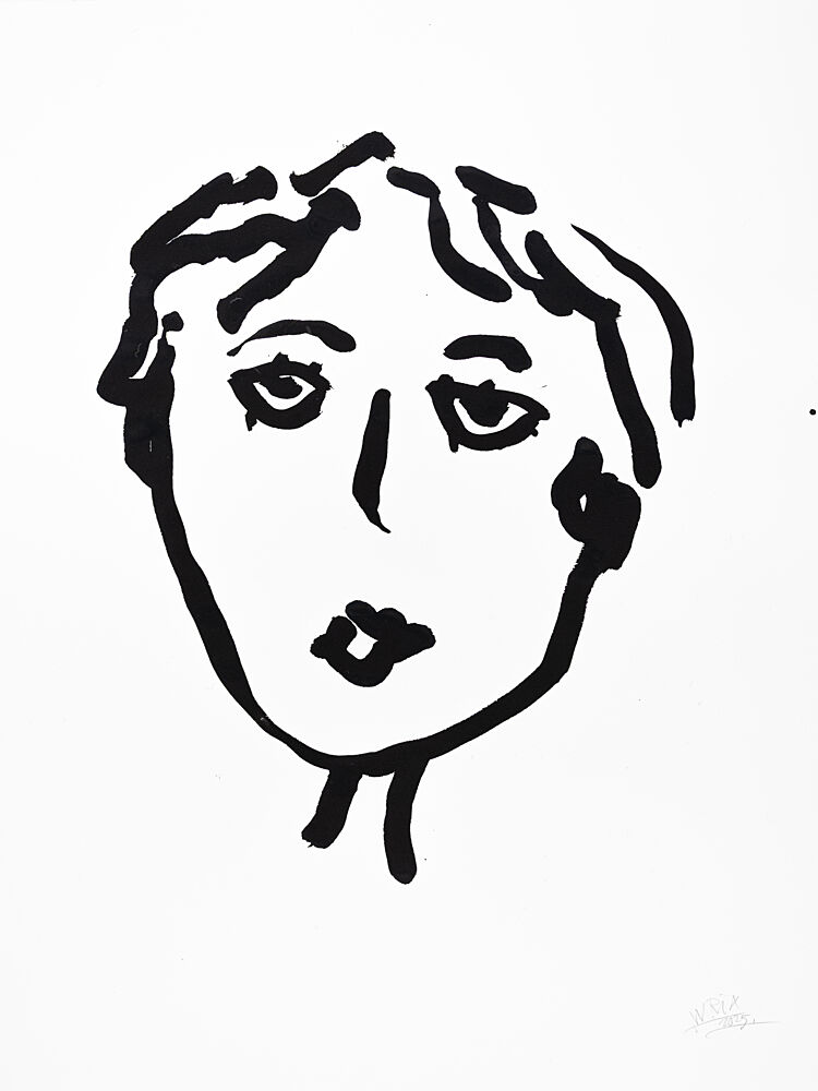 Minimalist Face Drawing art print by Mette Rix for $57.95 CAD
