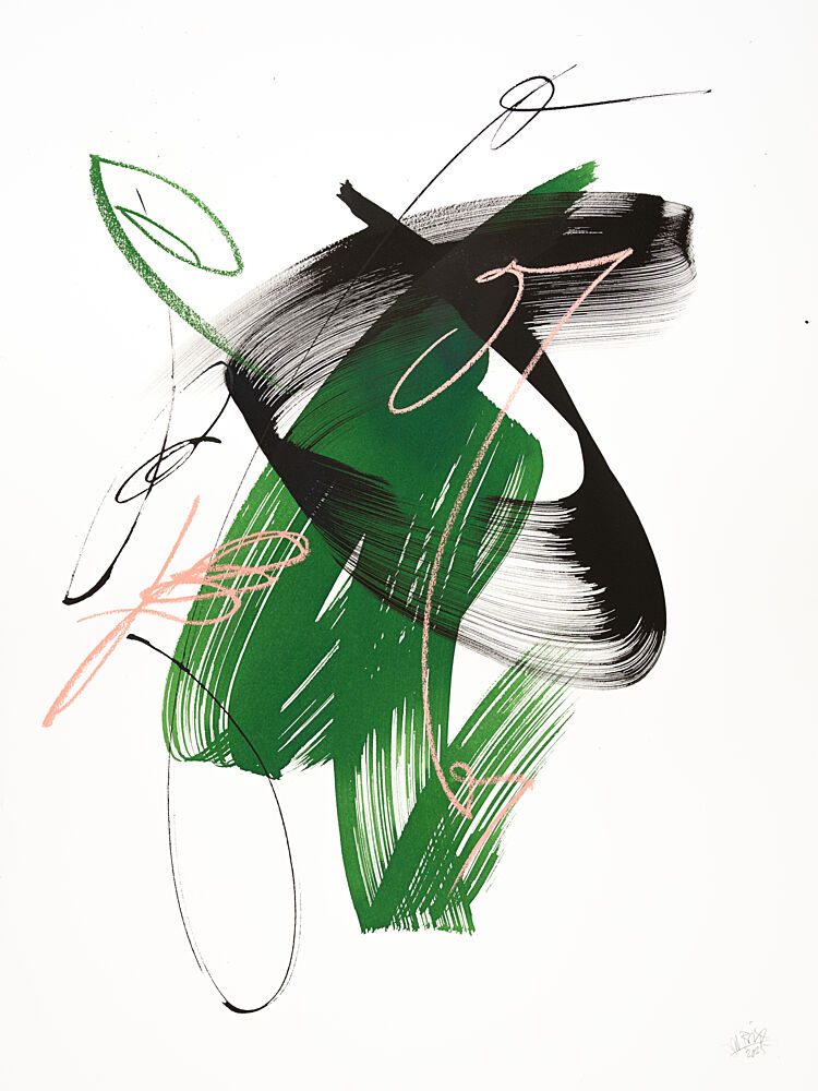 Dynamic Green Flow art print by Mette Rix for $57.95 CAD