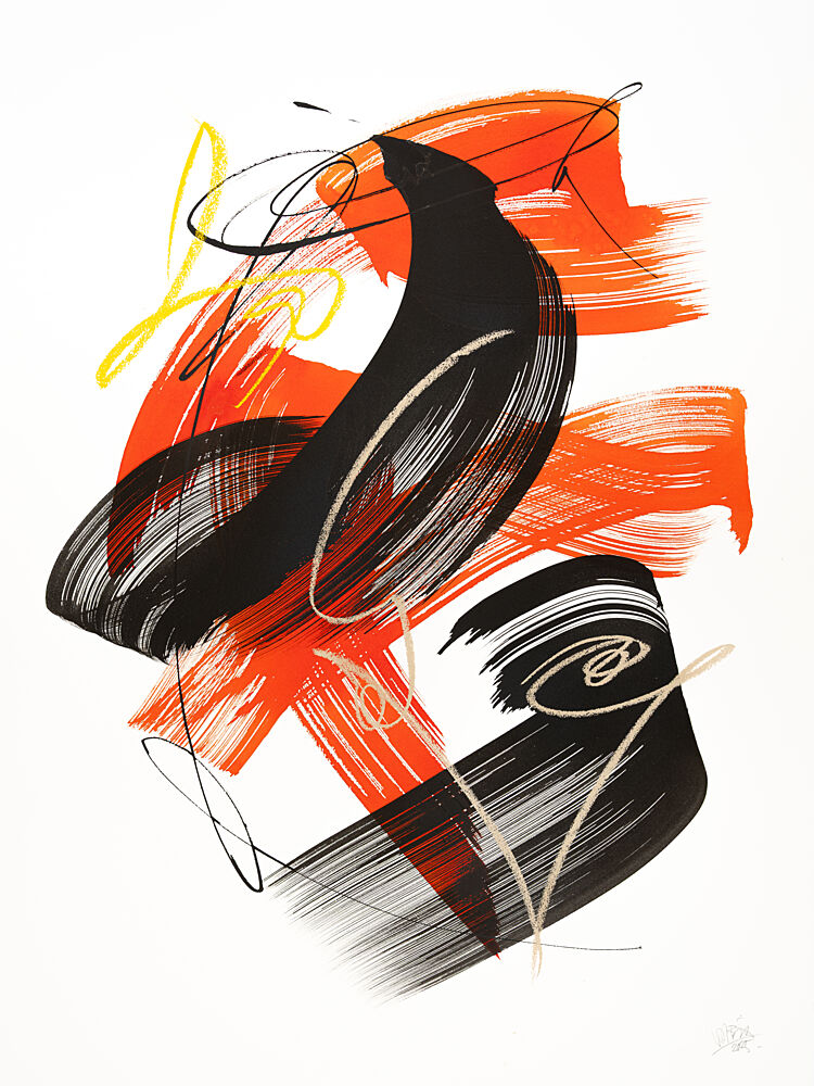 Dynamic Abstract Strokes art print by Mette Rix for $57.95 CAD