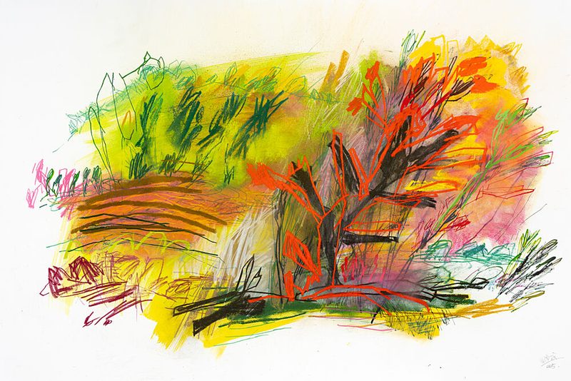 Vibrant Autumn Landscape art print by Mette Rix for $57.95 CAD