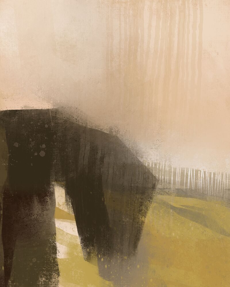 Abstract Calm Landscape art print by Mansi Saxena for $57.95 CAD