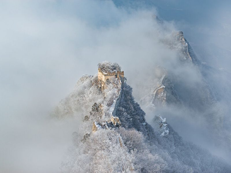 Winter Mountain Fortress art print by Simoon for $57.95 CAD