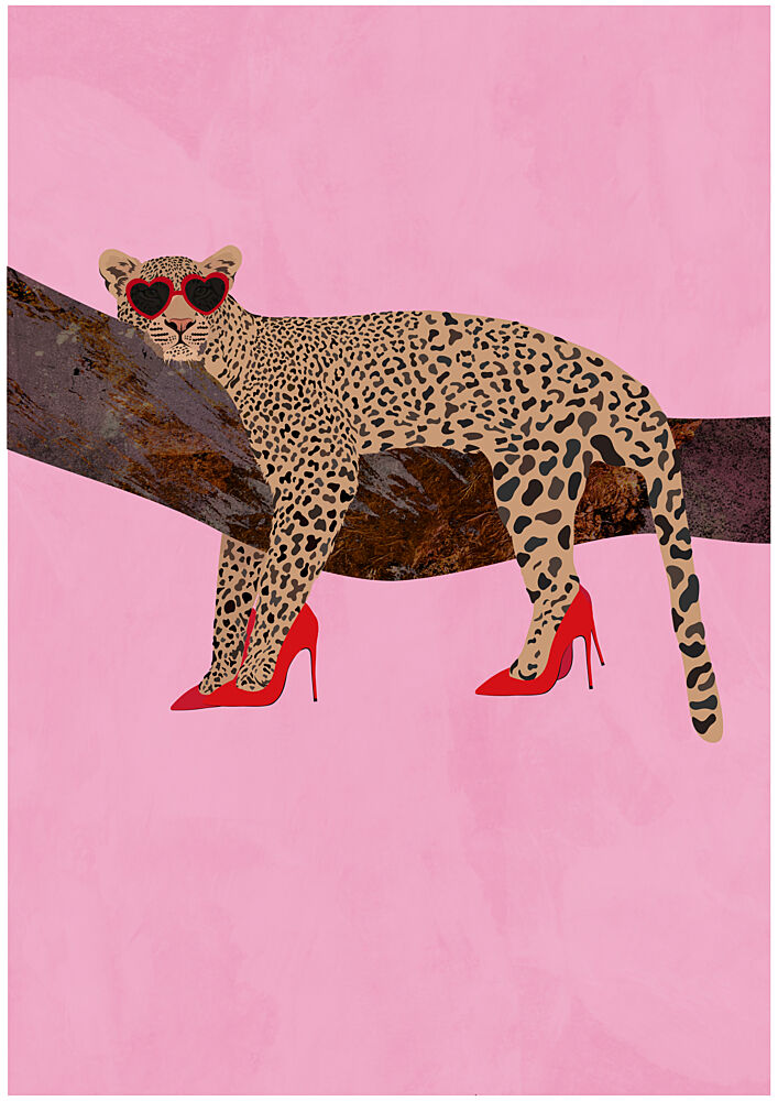Chic Leopard in Heels art print by Sarah Manovski for $57.95 CAD