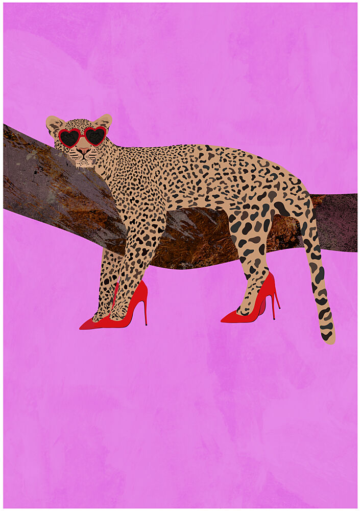 Fashion Leopard in Pink art print by Sarah Manovski for $57.95 CAD