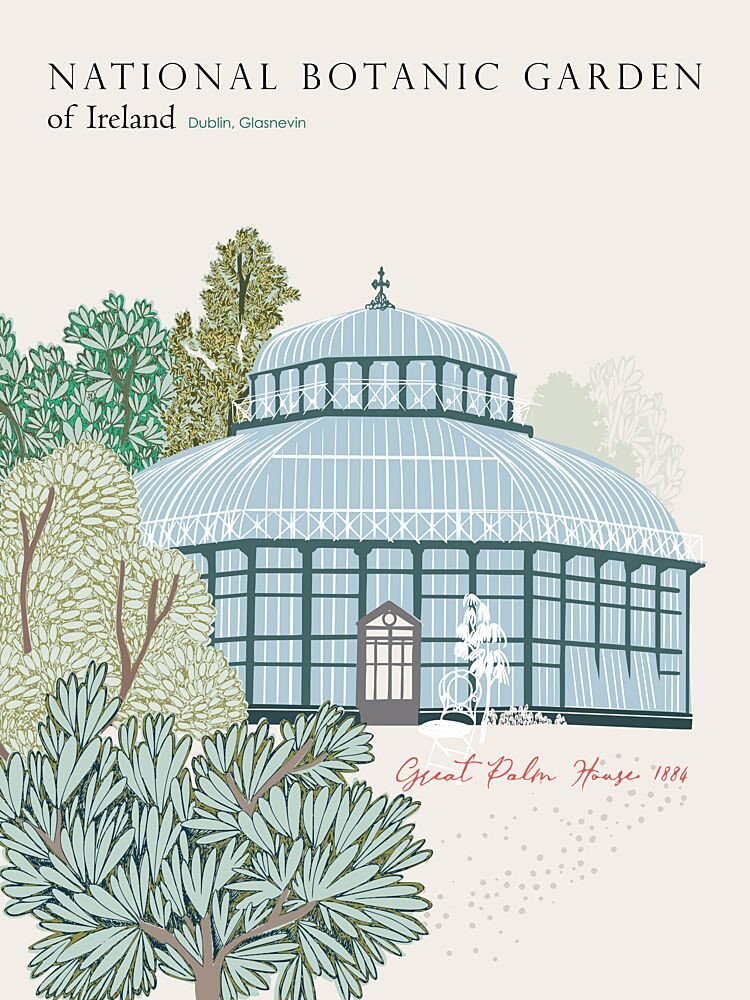 Great Palm House Garden art print by Annick for $57.95 CAD