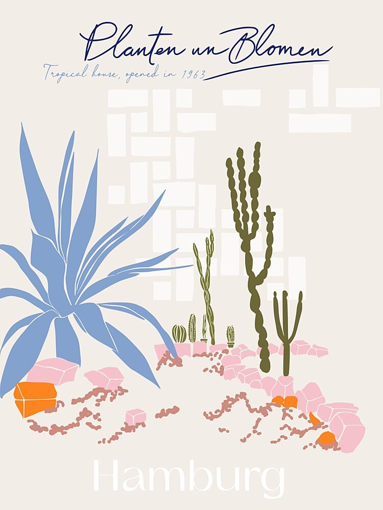 Planten Un Blomen Desert art print by Annick for $57.95 CAD