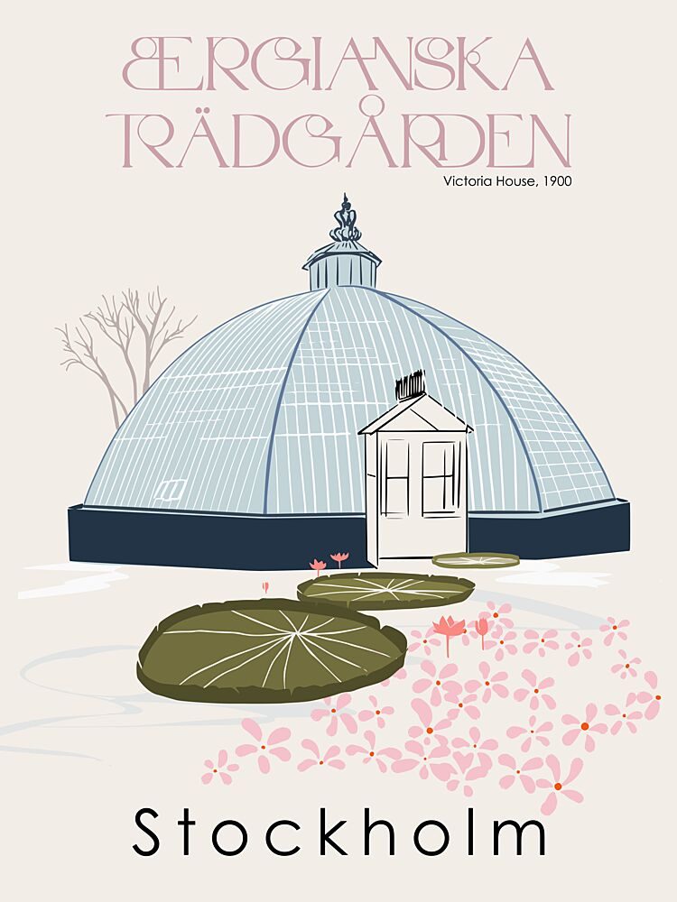 Victoria House Greenhouse art print by Annick for $57.95 CAD