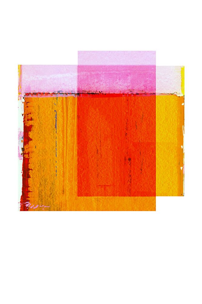 Warm Abstract Color Layers art print by Cartissi for $57.95 CAD