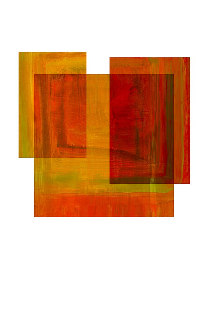 Abstract Warm Layers art print by Cartissi for $57.95 CAD