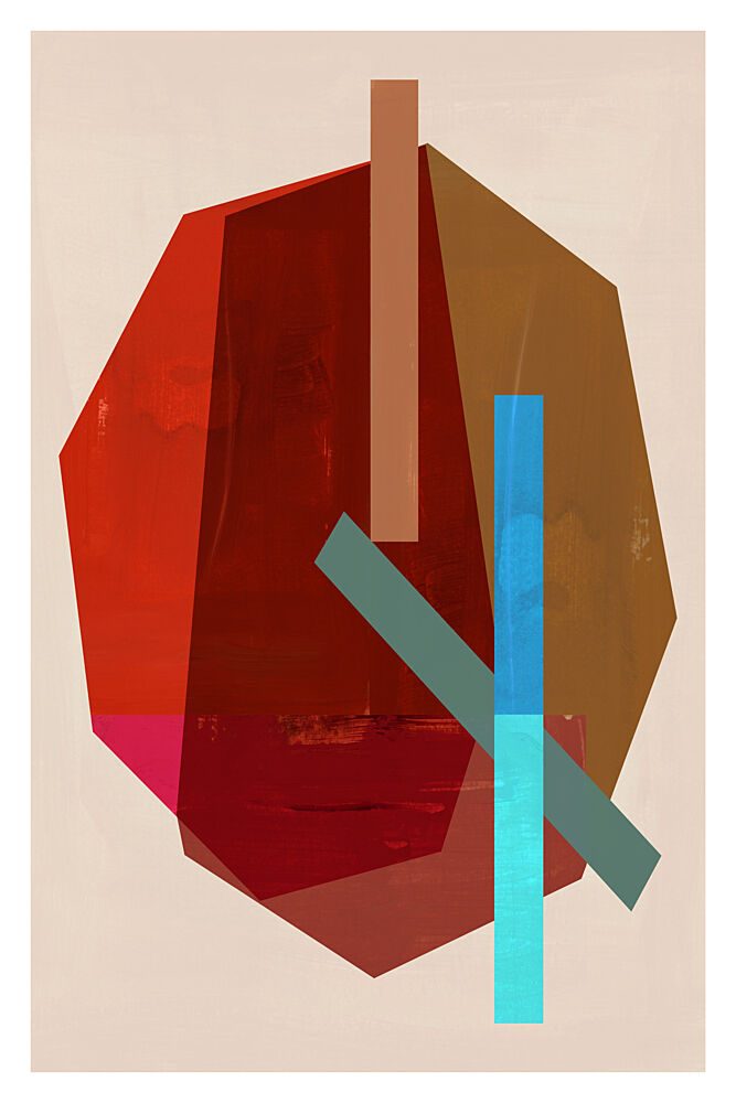 Abstract Color Blocks art print by Cartissi for $57.95 CAD