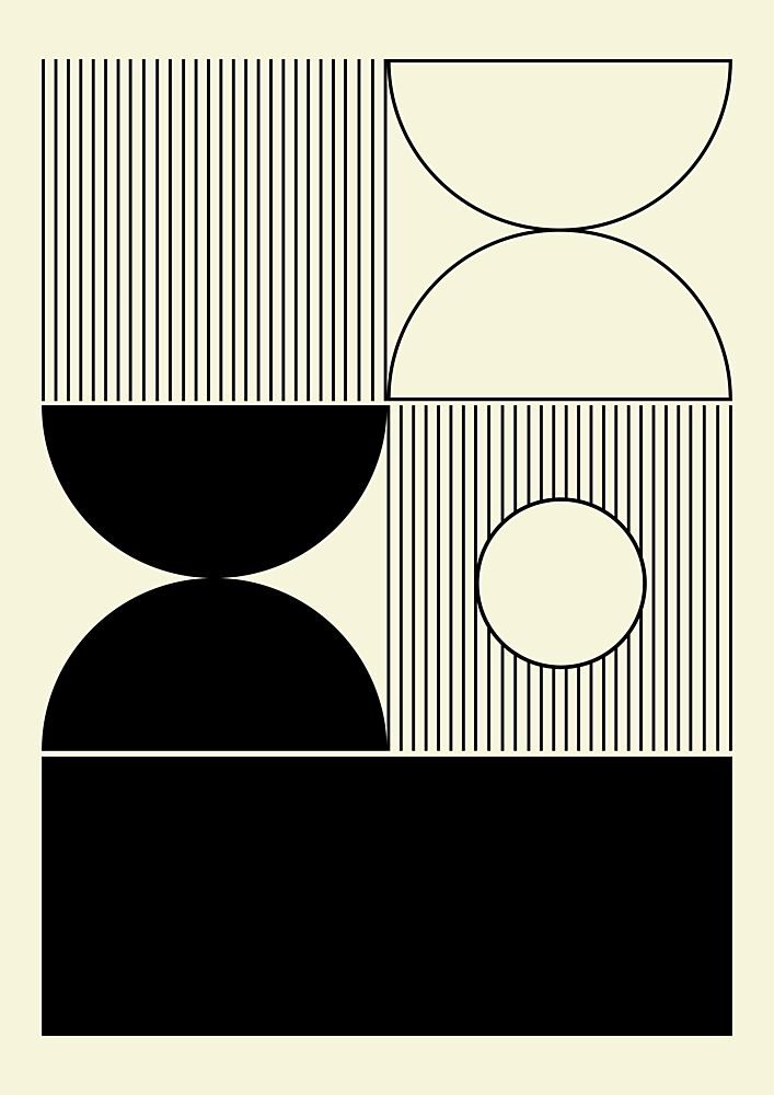 Abstract Geometric Harmony art print by Nilesh Kulkarni for $57.95 CAD